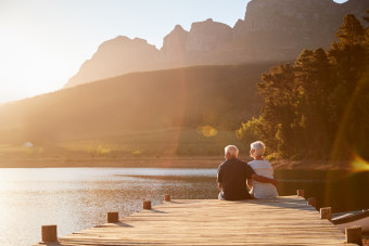 Couple on dock